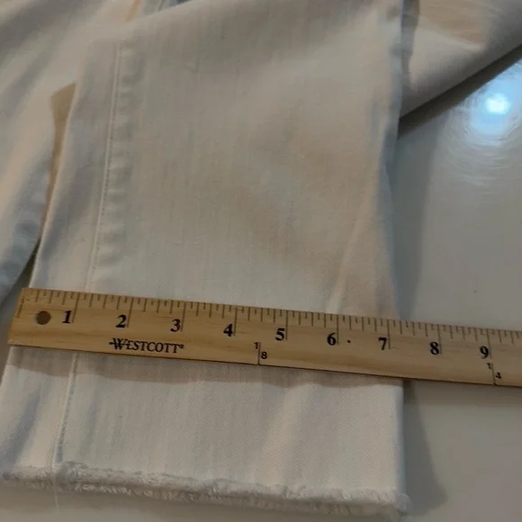 Lauren Ralph Lauren Black Tag Women’s White Straight Leg Jeans Pants Size 12 - Picture 8 of 9